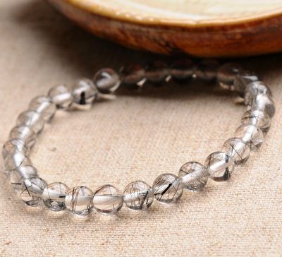 纯天然精品 6mm巴西黑发晶圆珠手链——通透体好Y81Y 46的鉴赏与选购指南