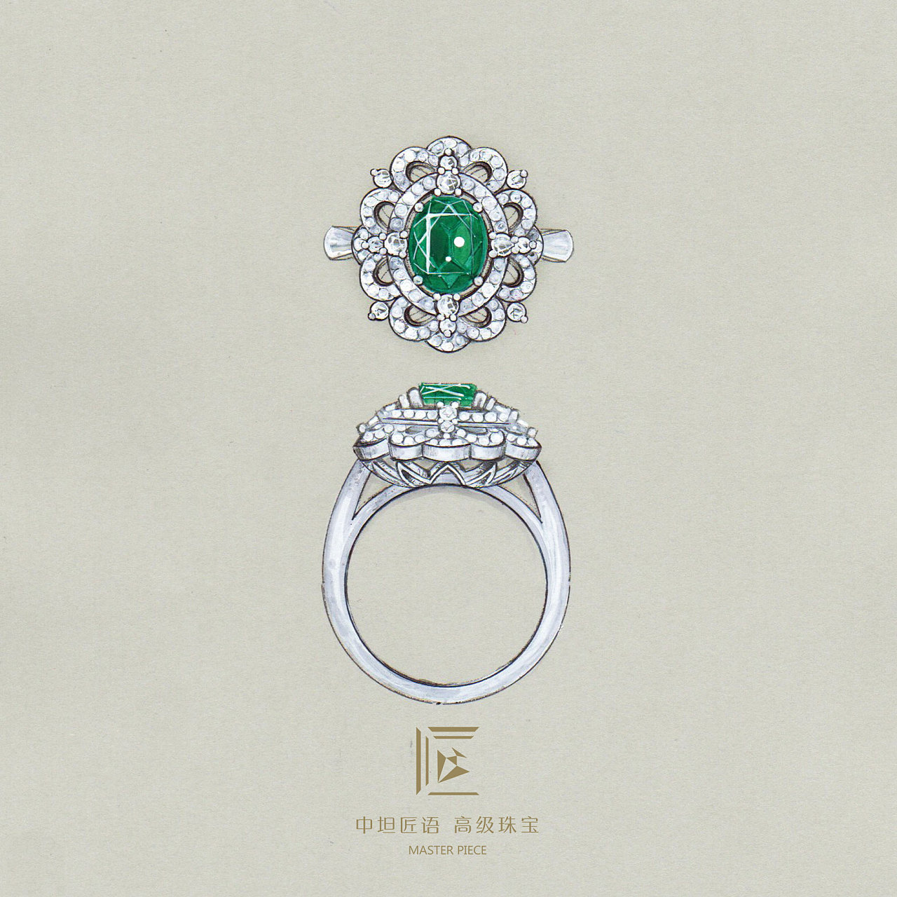 祖母绿高级珠宝定制 打造专属传世戒指的艺术